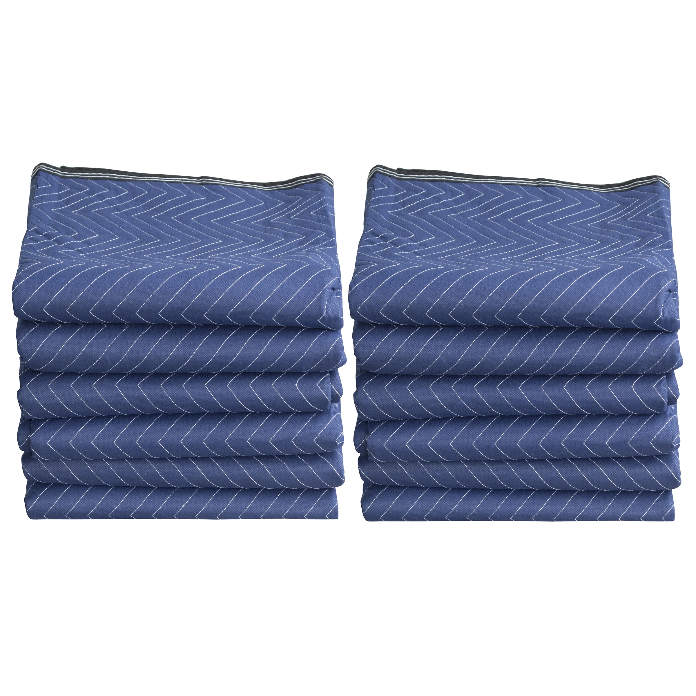 Buffalo Tools 72 x 80 inch Reversible Moving Blanket Set – 12 Pack