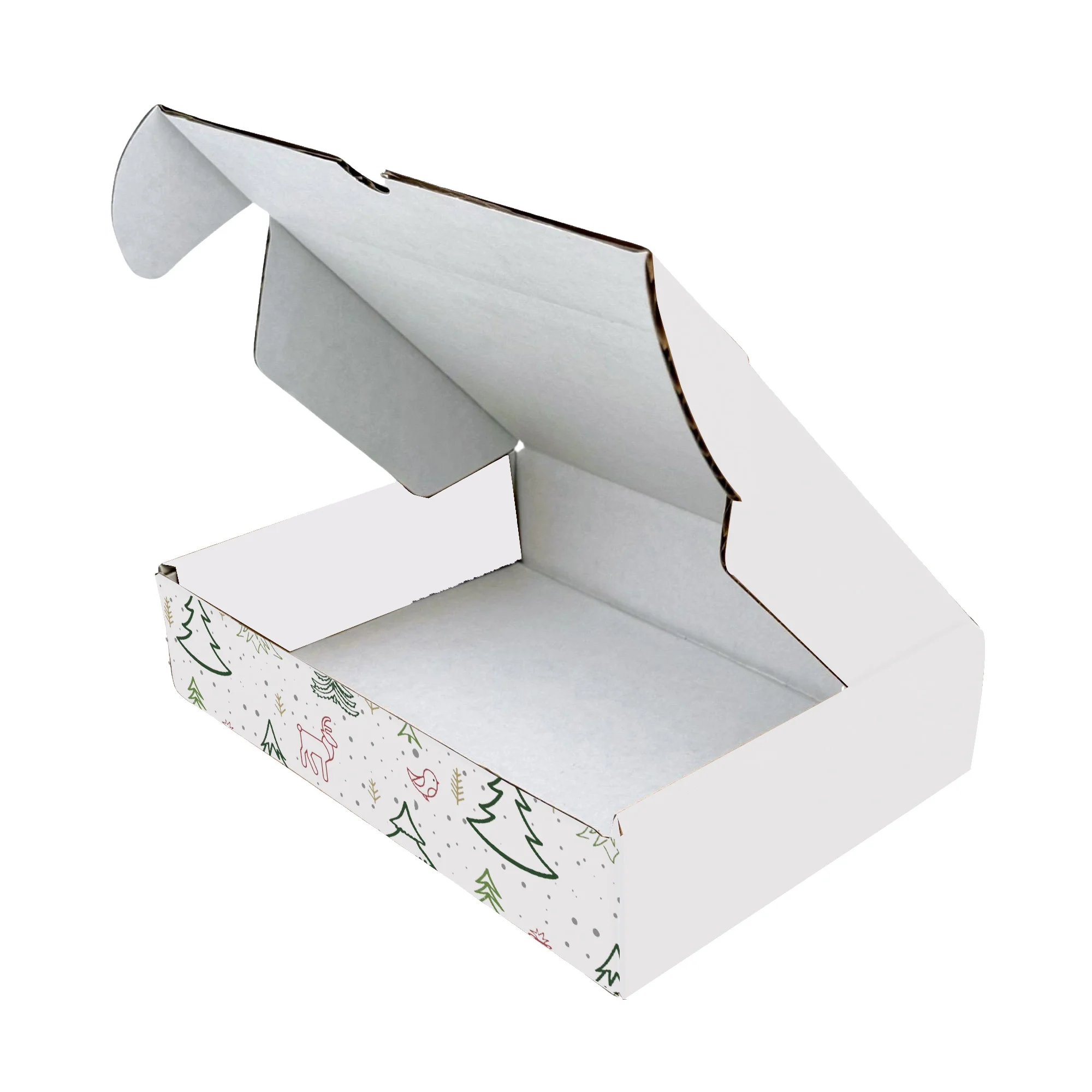 Ucanpack Christmas Packing Boxes 11 x 7 x 3" - 50 Pack Winter Forest Printed Holiday Boxes - Holiday Shipping Box Made In USA Holiday Box Corrugated Shipping Boxes