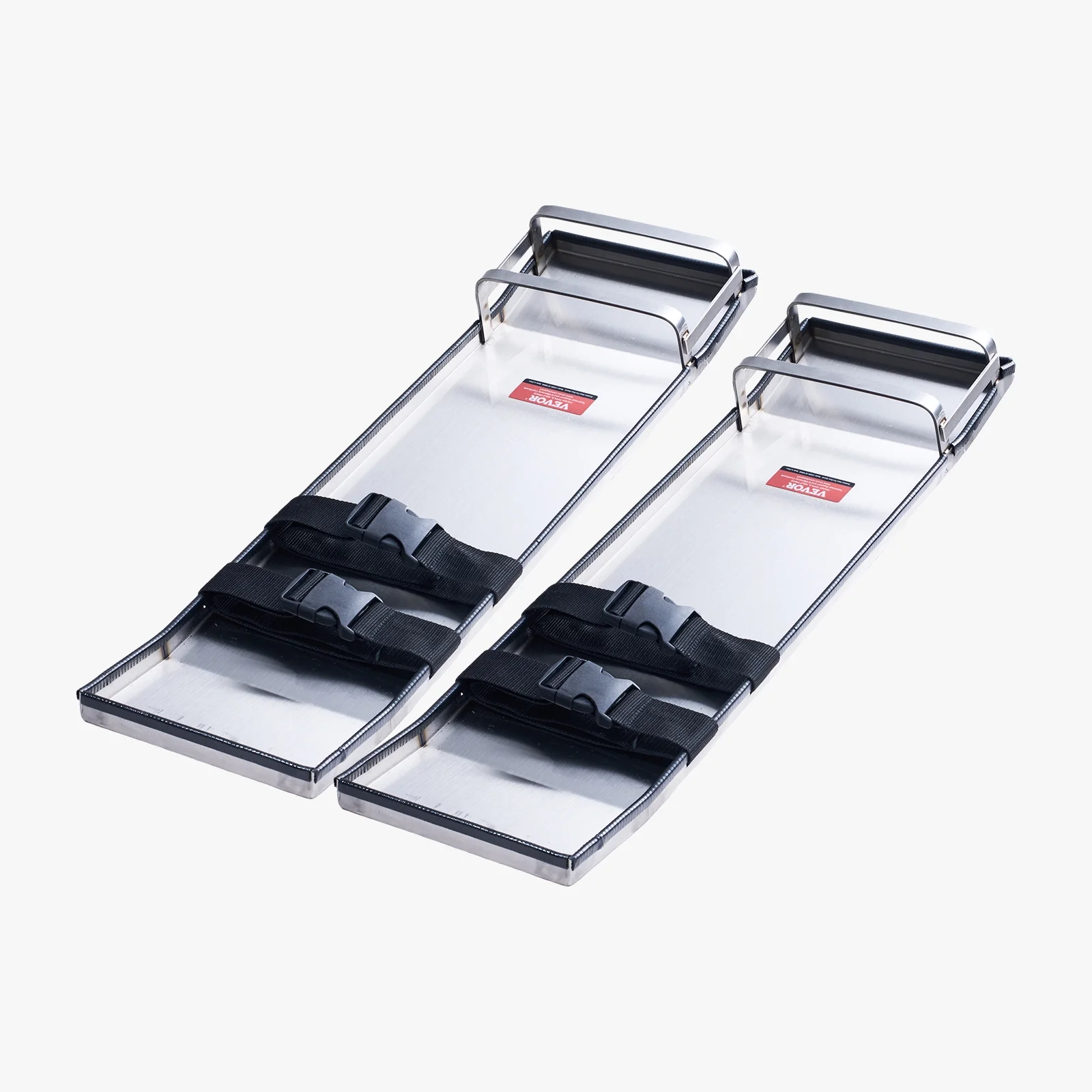 KFFKFF 28" x 8" Concrete Slider Knee Board Stainless Steel Slide Board with Straps