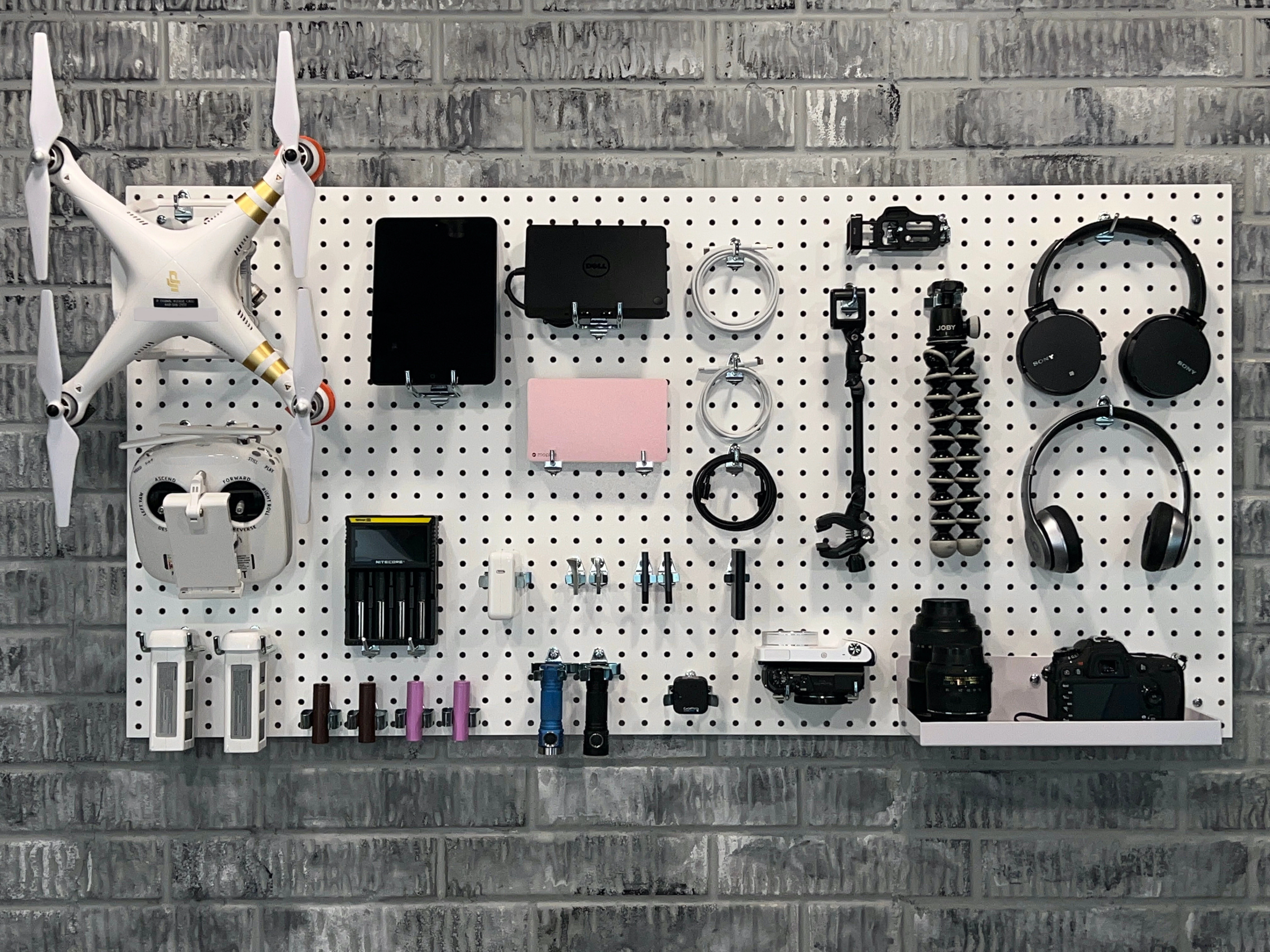 Triton Products 24inch x 48inch Black Tempered Wood Pegboards 4 Pack