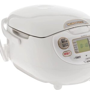 Zojirushi, Made in Japan Neuro Fuzzy Rice Cooker, 5.5-Cup, Premium White