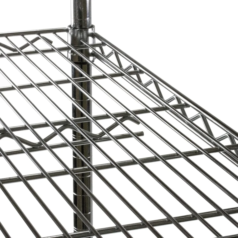 Shelving Inc. 18" d x 18" w Chrome Wire Shelving with 3 Shelves