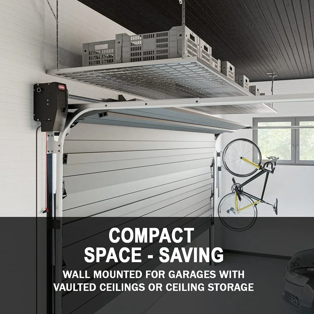 Genie Wall Mount Smart Garage Door Opener With Aladdin Connect - 6172H-O