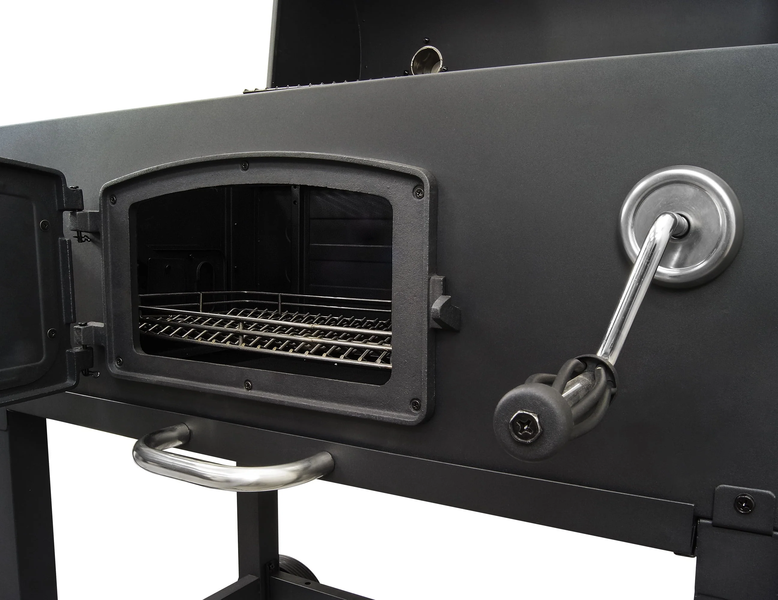 X-Large Heavy-Duty Charcoal Grill - 32 in. W- 816 sq.in. of Cooking Area Black