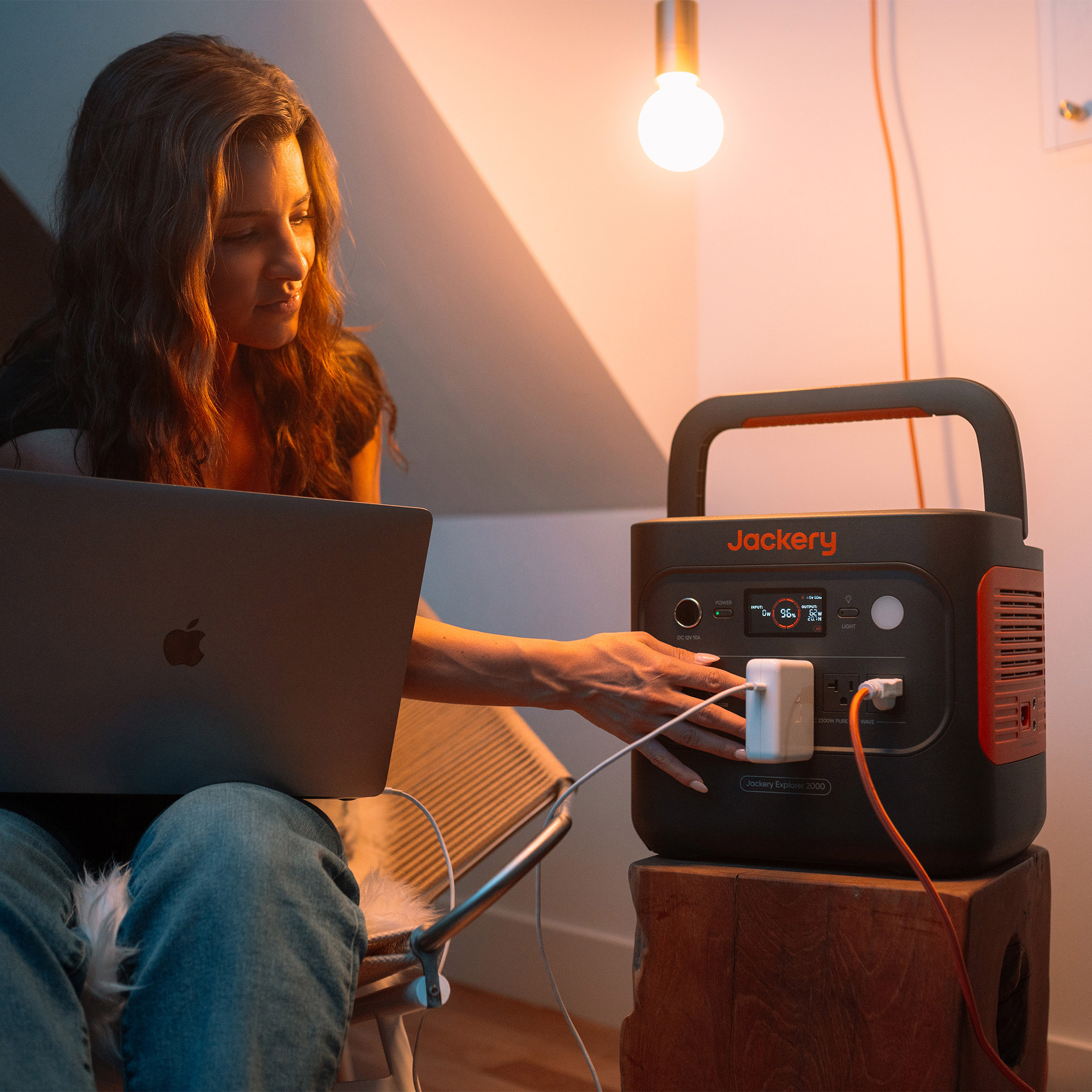 Jackery Explorer 2000 Solar Generator with 2 x 100W Mini Solar Panels