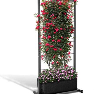 Outland Living Trellis Garden 31.3x 66Black Powder Coated Steel Vertical Trellis