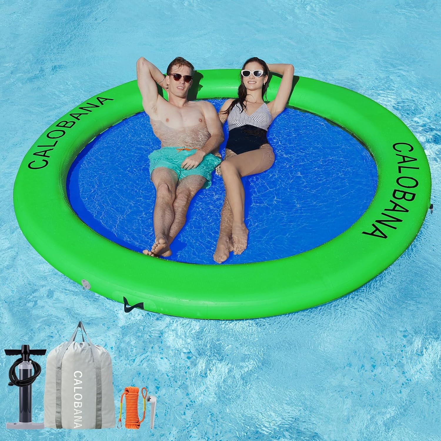 Round Floating Ring Hammock – Heavy Duty Inflatable Raft