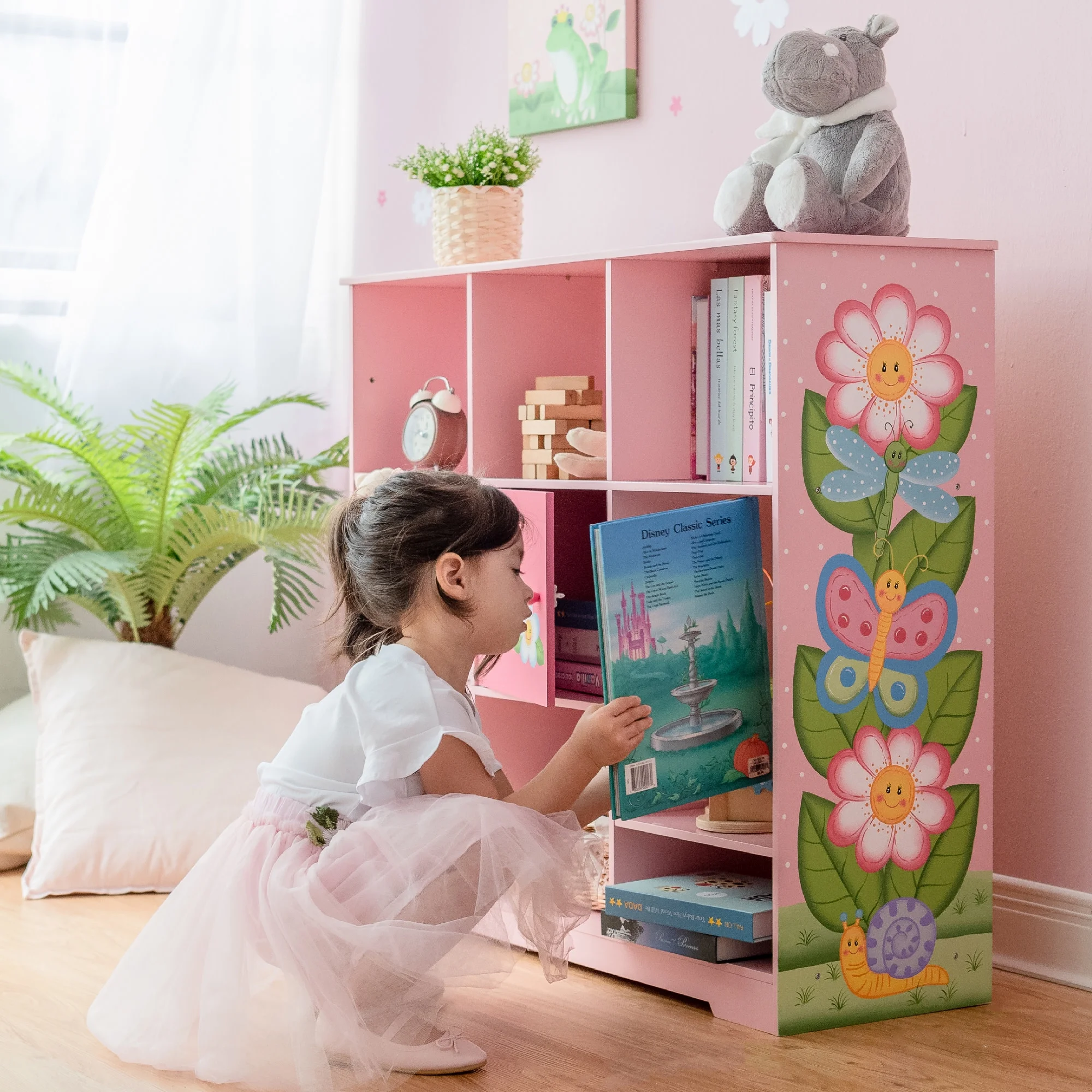 Fantasy Fields Magic Garden Kids Wooden 3 x 3 Cube Storage Unit
