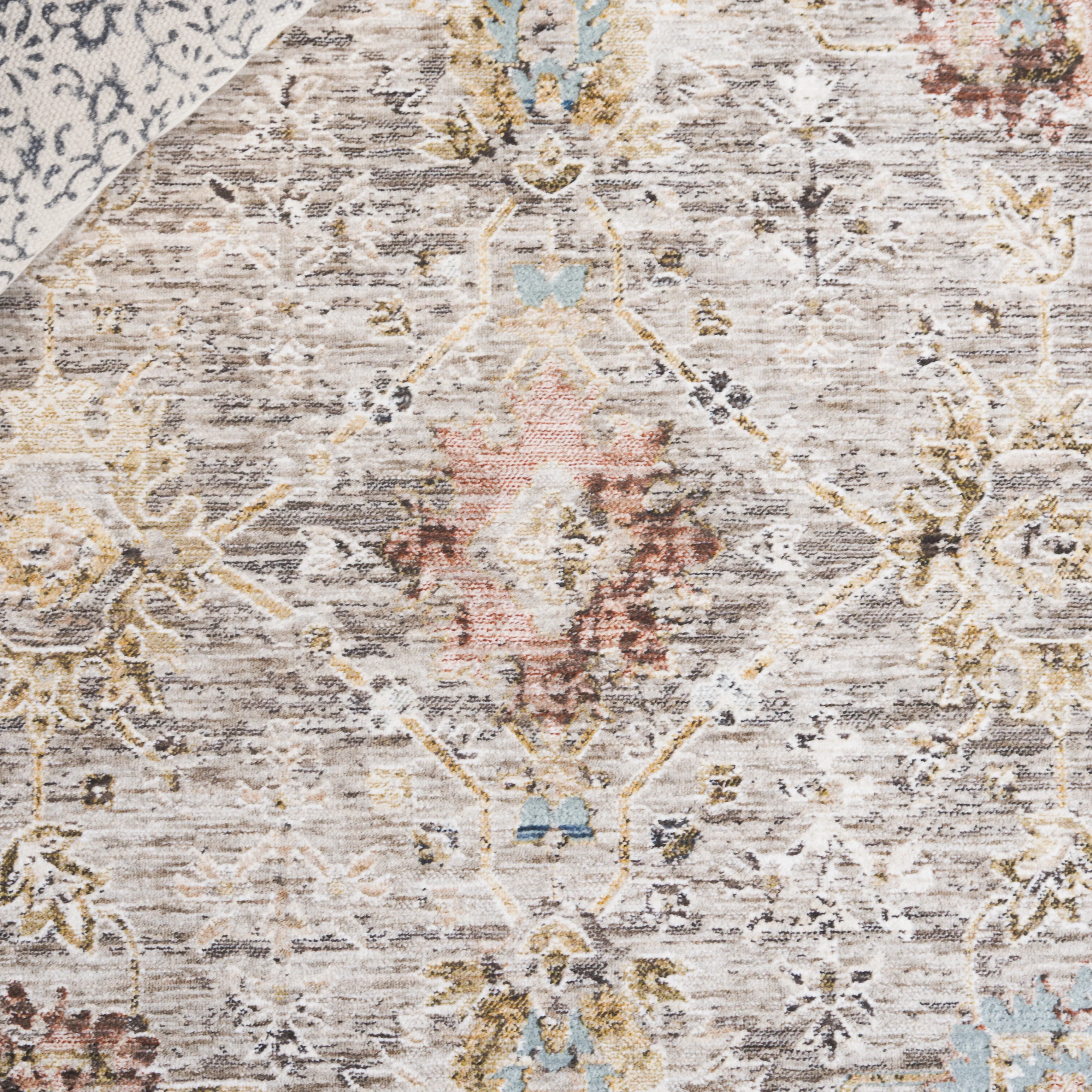 SAFAVIEH Autumn Freeman Floral Area Rug, Beige/Ivory Blue, 8' x 10'