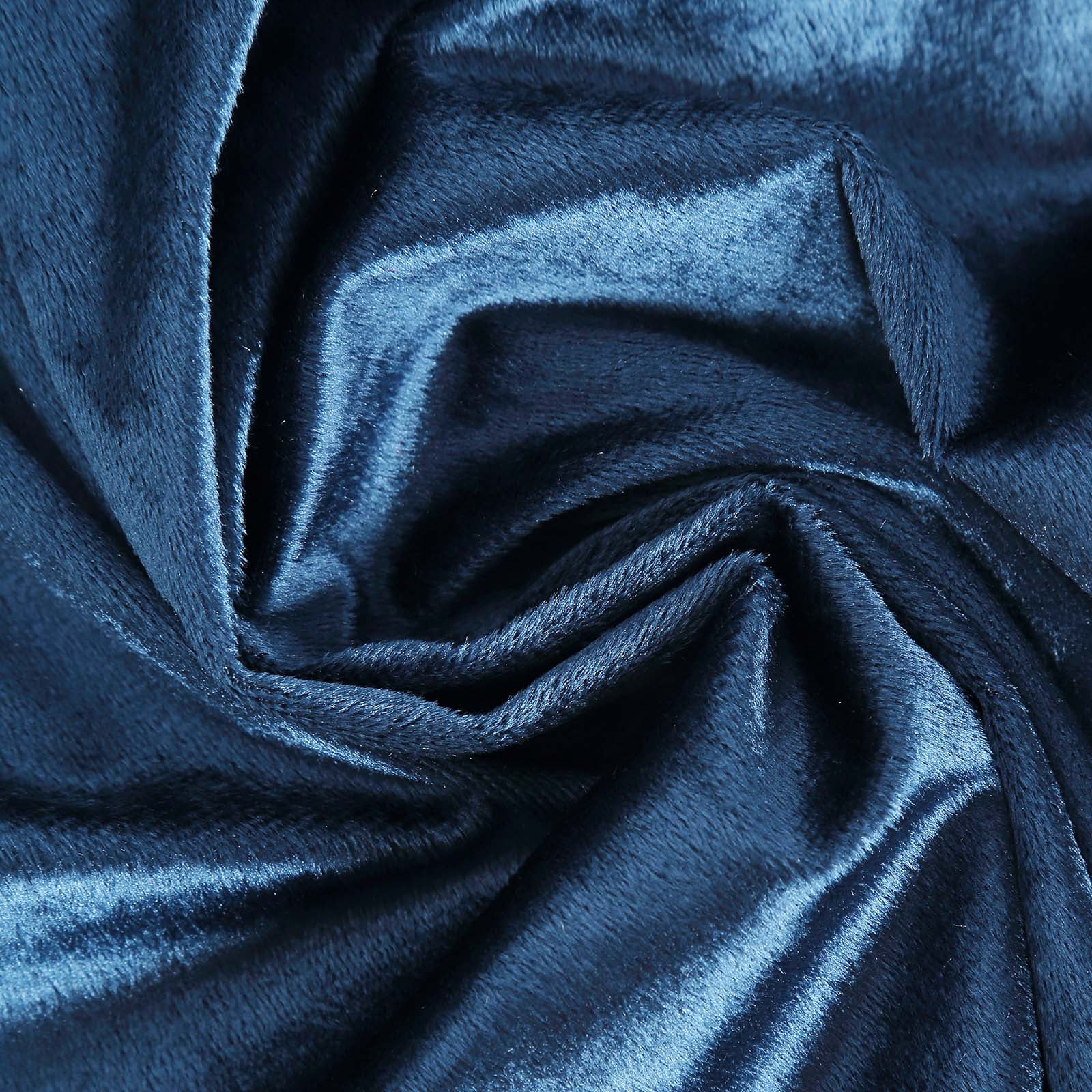 BalsaCircle 100 Pieces 20" x 20" Navy Blue Premium Velvet Napkins Linens