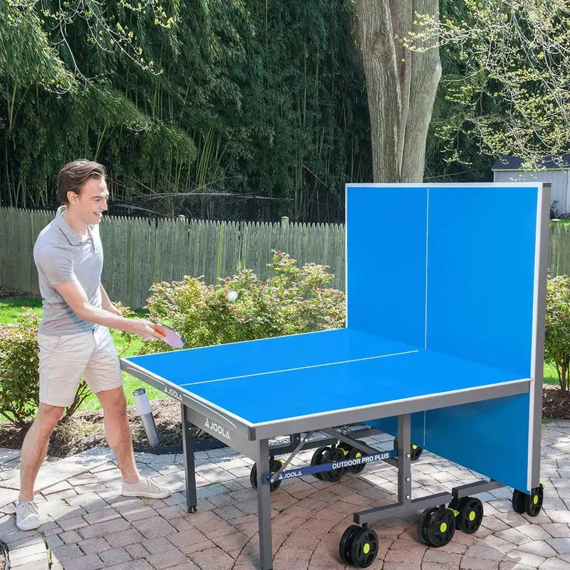 JOOLA Outdoor Table Tennis Table, 9 ft x 5 ft, Aluminum Surface, Foldable – Nova Pro Plus