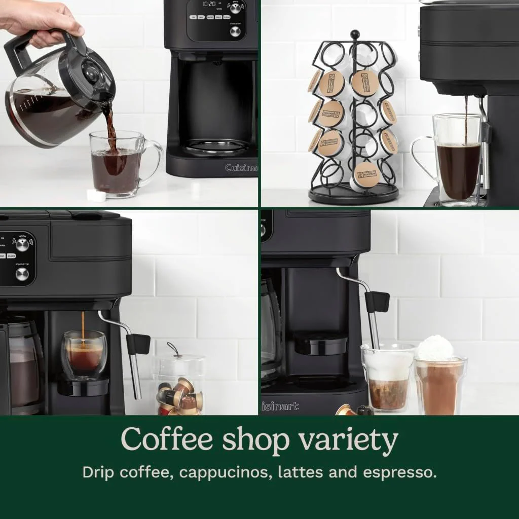Coffeemaker 4-In-1 Coffee Center Barista Machine