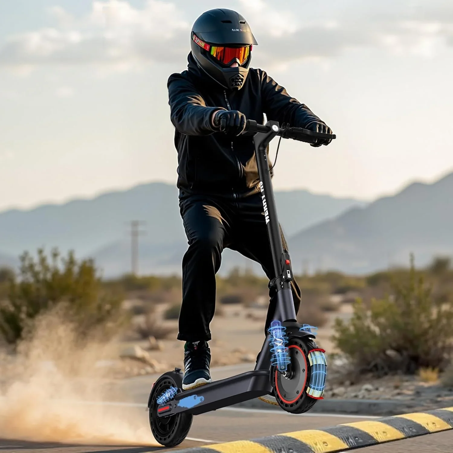 Electric Scooter With 350W/500W Motor And 22 Mph Top Speed
