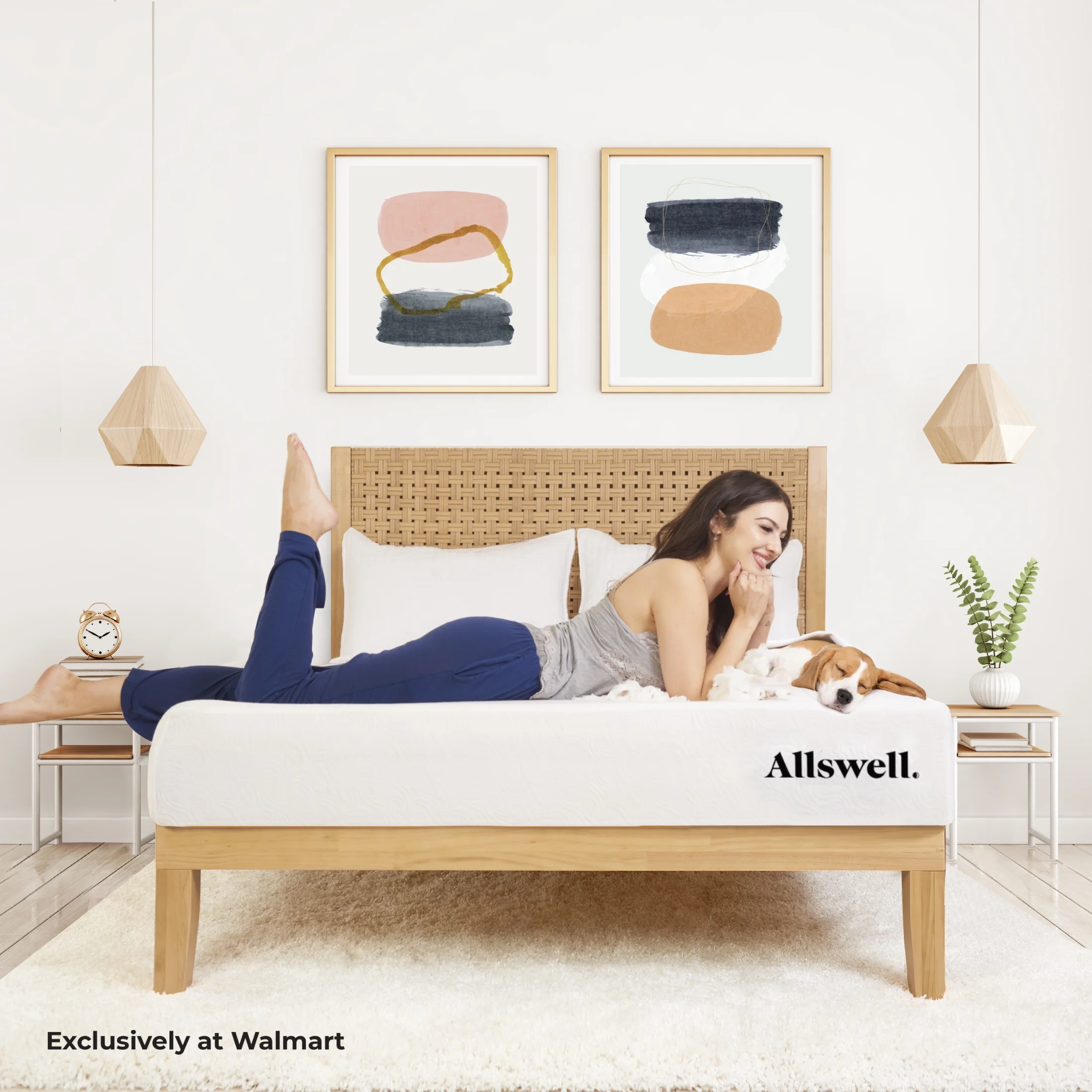 Allswell X 10 Hybrid of Memory Foam and Coils Mattress With Antimicrobial Treated Cover, King
