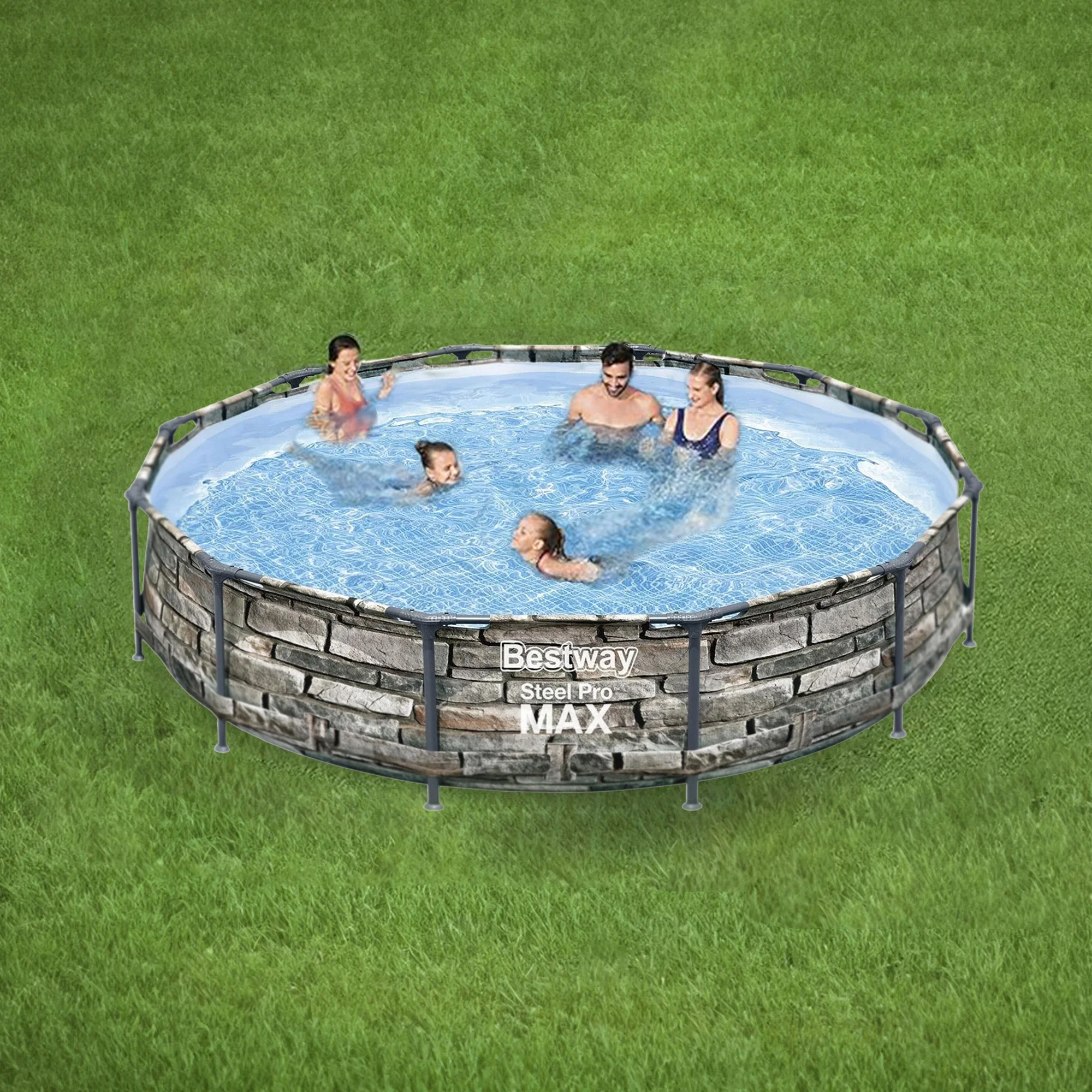 Bestway Steel Pro MAX 12' x 30" Above Ground Outdoor Swimming Pool Set