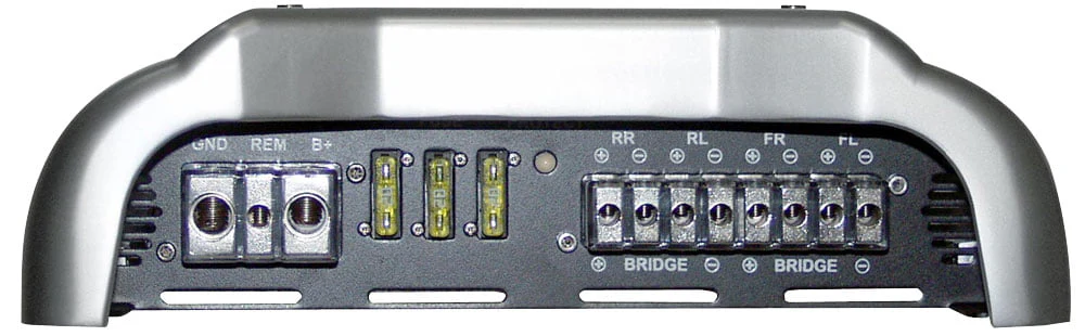 Brand-X – 1204 Watt 4 Channel Mosfet Amplifier with Digital Voltage/Amperage Display