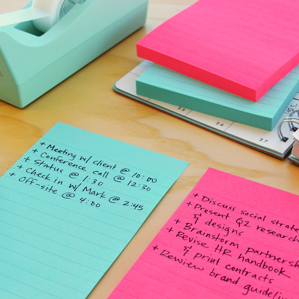 Post-it Notes, 4 in. x 6 in. Assorted Colors, 100 Sheets, 5-pack