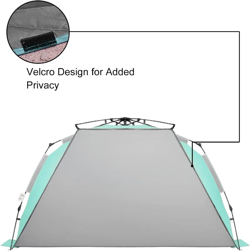 Large Pop Up Beach Tent Sun Shelter for 5-6 Person Portable Sun Shade Instant Tent