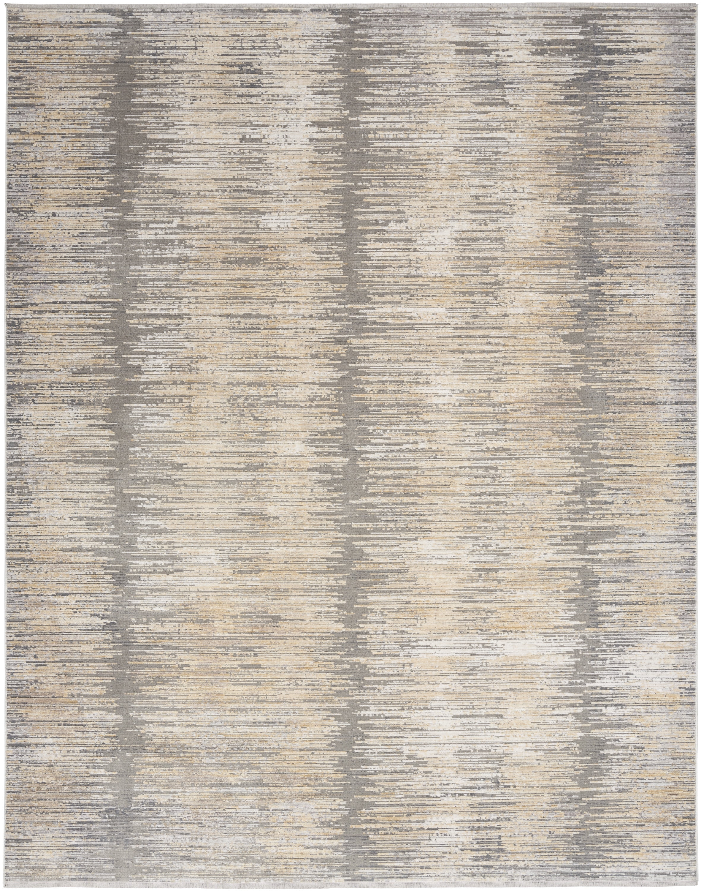 Nourison Modern Abstract Abstract Grey Gold 5’3″ x 7’6″ Area Rug (5×8)