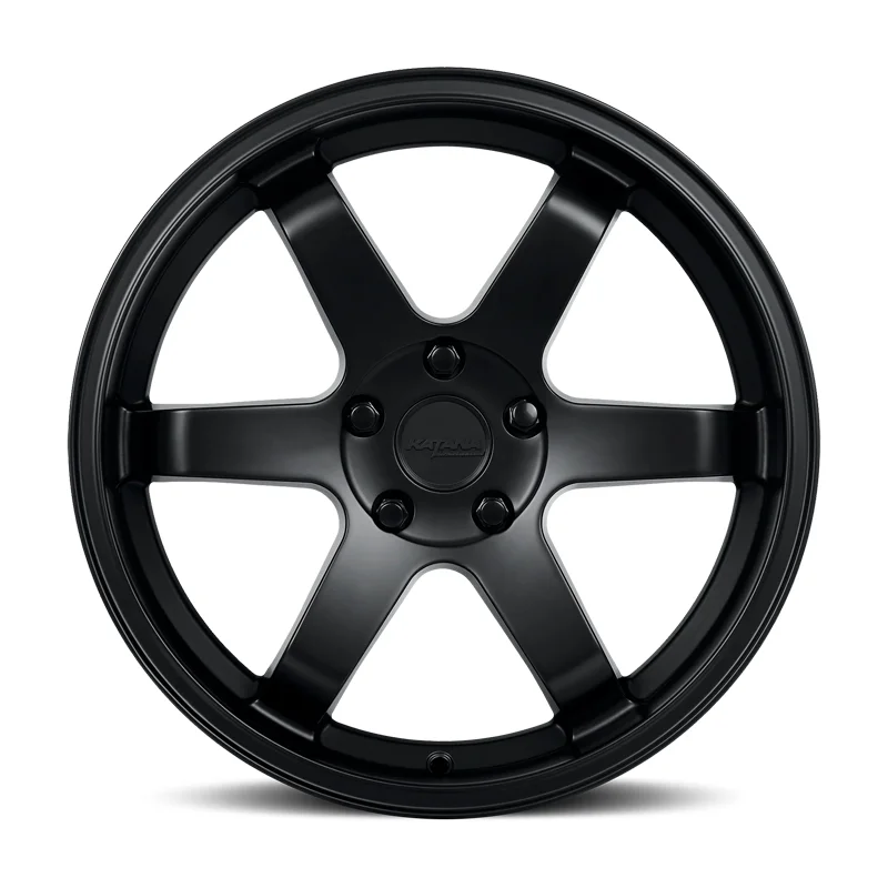 4 x Katana KR08 Matte Black Wheels 5×114.3 18×8 +40et Racing Performance Rims