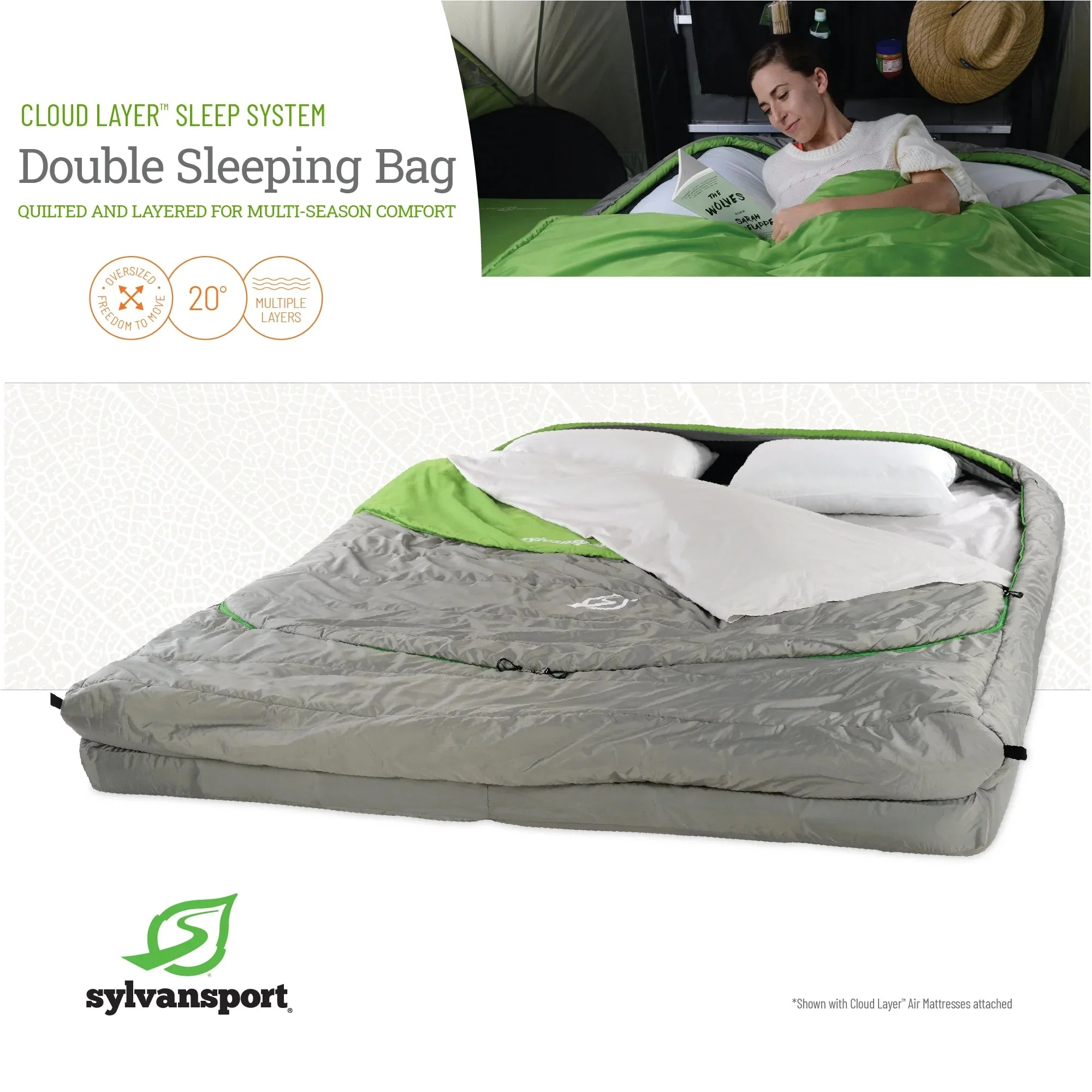 SylvanSport Cloud Layer Double Sleeping Bag