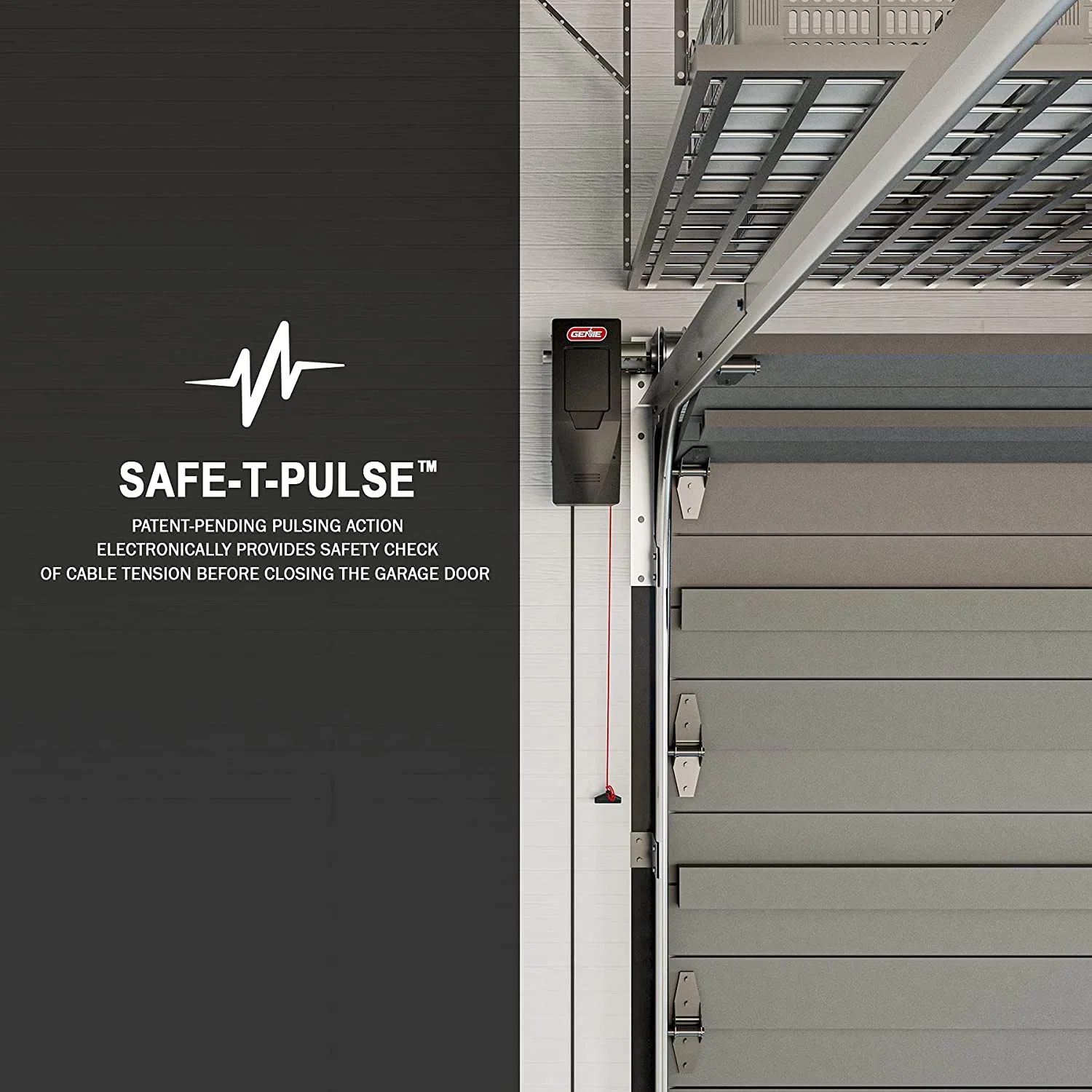 Genie Wall Mount Smart Garage Door Opener With Aladdin Connect - 6172H-O