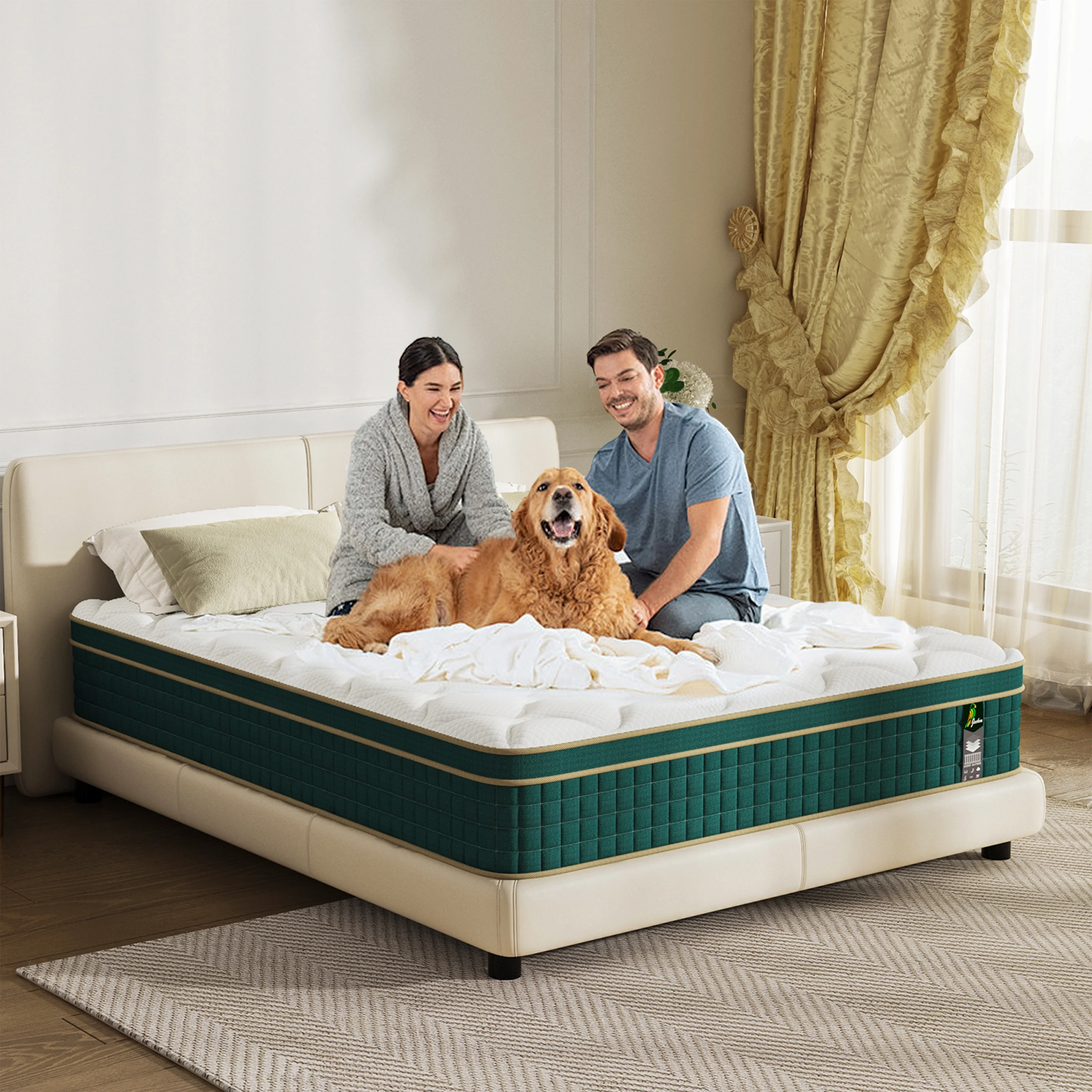 Full Size Mattress in a Box – 10 Inch Full Size Memory Foam Mattress – Hybrid Mattress Full for Back Pain Relief – Medium Firm Full Bed Mattress with Motion Isolation & Strong Edge Support