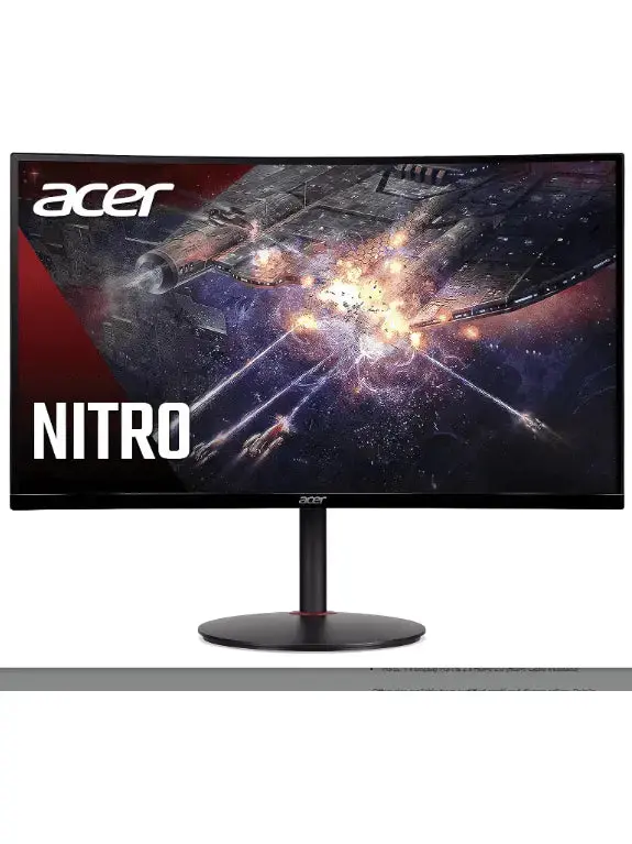 Acer Nitro XZ270 XBMIIPX Curved Gaming Monitor – 27 inch 1500R VA, 240Hz, 1ms VRB